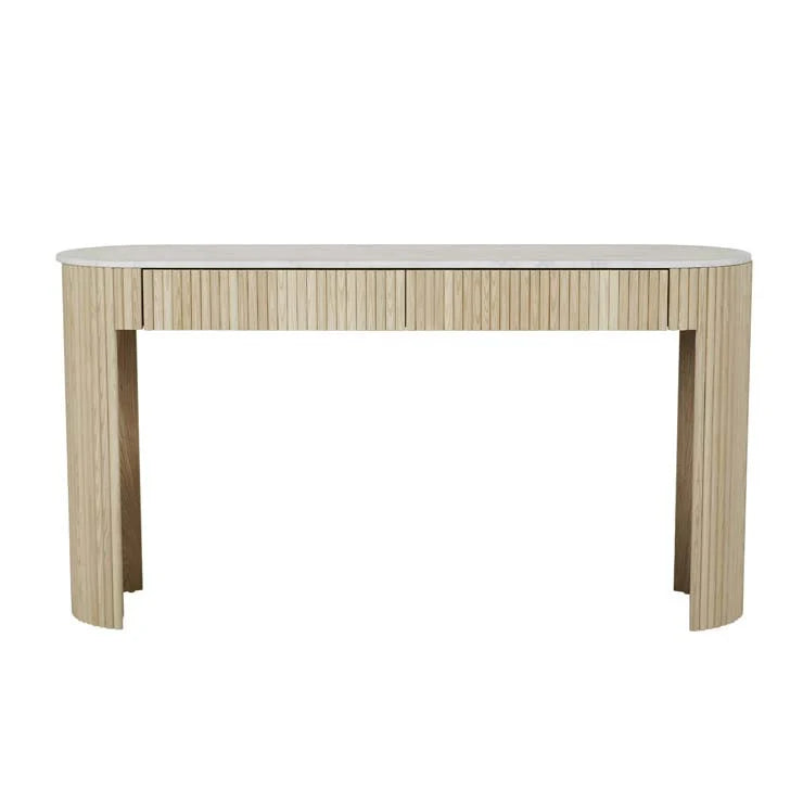 Benjamin Ripple Grande Marble Console Table by GlobeWest from Make Your House A Home Premium Stockist. Furniture Store Bendigo. 20% off Globe West Sale. Australia Wide Delivery.