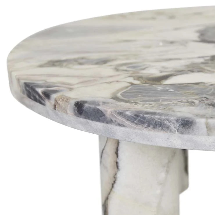 Amara Round Leg Oval Marble Coffee Table by GlobeWest from Make Your House A Home Premium Stockist. Furniture Store Bendigo. 20% off Globe West. Australia Wide Delivery.
