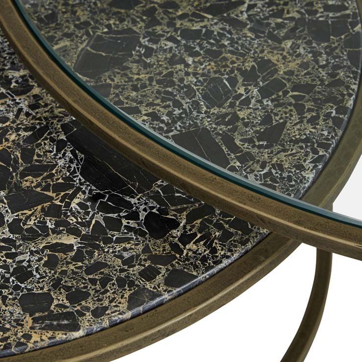 Verona Charm Nest of 2 Coffee Tables by GlobeWest from Make Your House A Home Premium Stockist. Furniture Store Bendigo. 20% off Globe West Sale. Australia Wide Delivery.