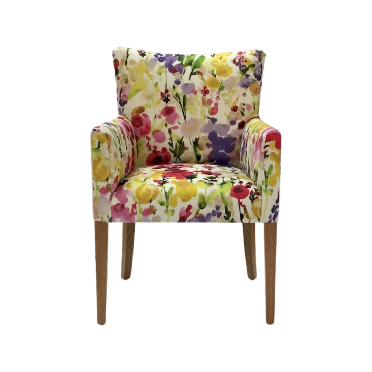 Loren arm chair in floral fabric