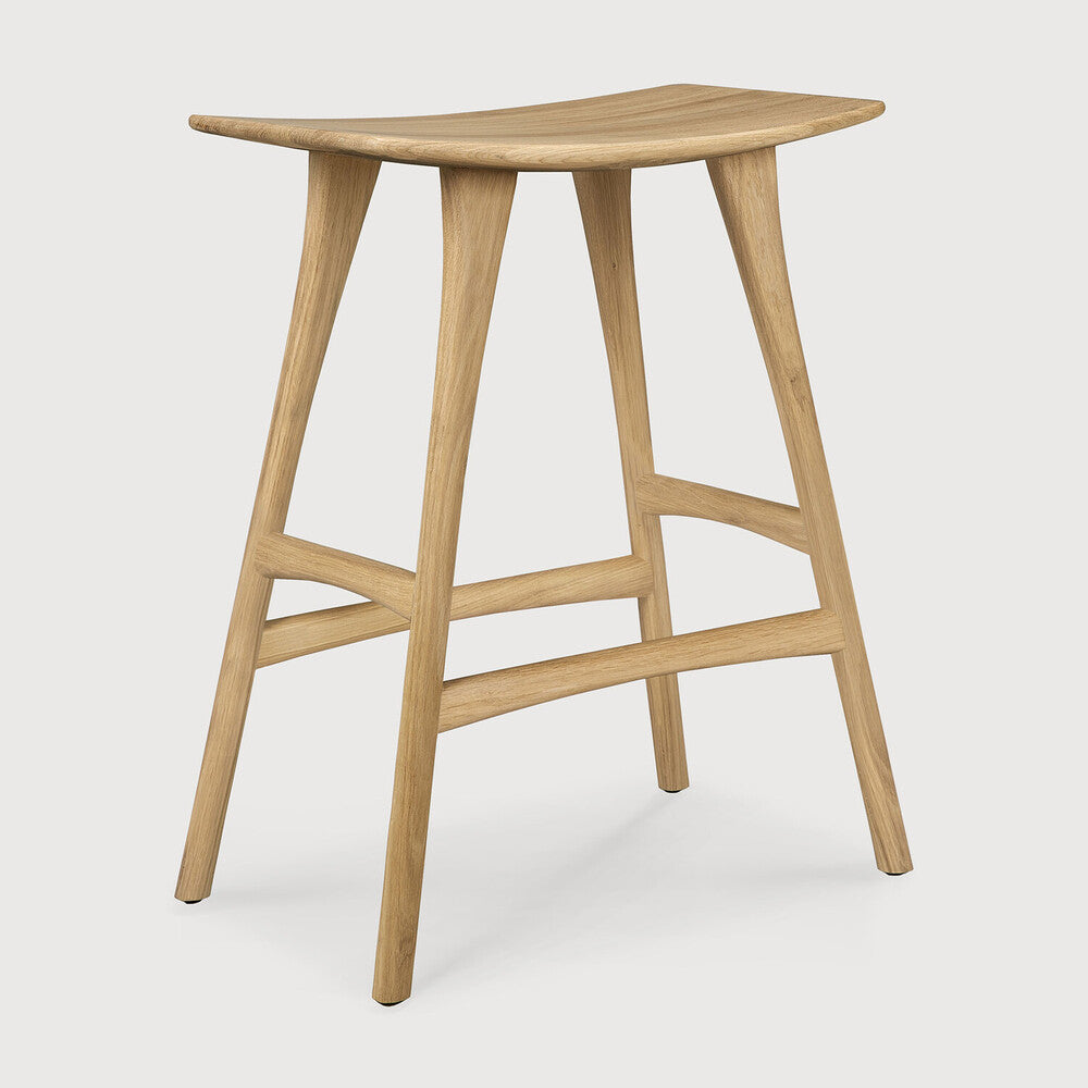 Ethnicraft Oak Osso Kitchen Counter Bar Stool available from Make Your House A Home, Bendigo, Victoria, Australia