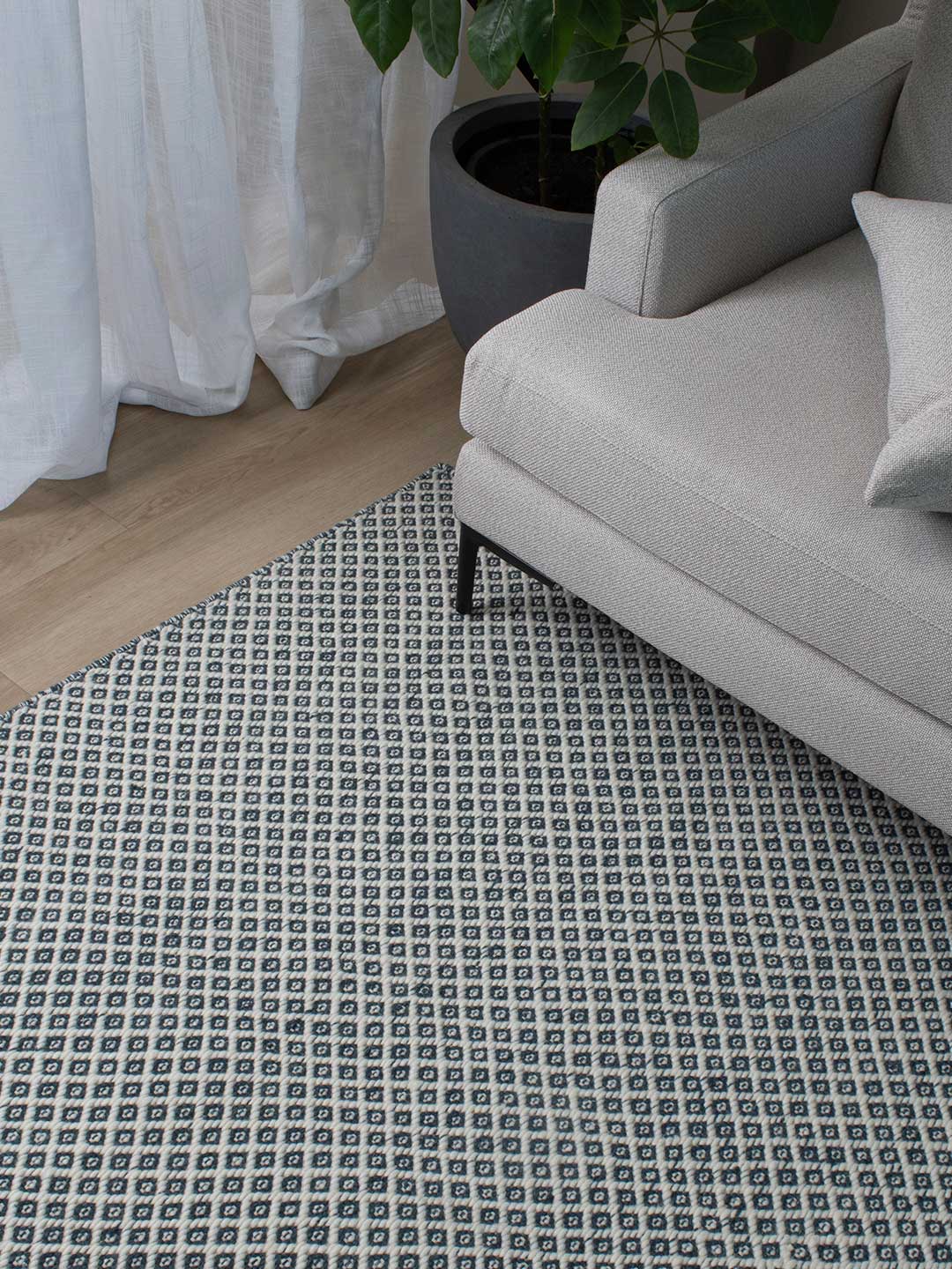 Rubick Blue Ivory Rug 20% off from the Rug Collection Stockist Make Your House A Home, Furniture Store Bendigo. Free Australia Wide Delivery