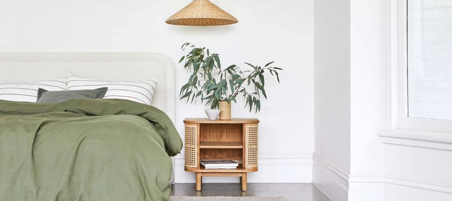 Willow Curve Bedside by GlobeWest from Make Your House A Home Premium Stockist. Furniture Store Bendigo. 20% off Globe West Sale. Australia Wide Delivery.