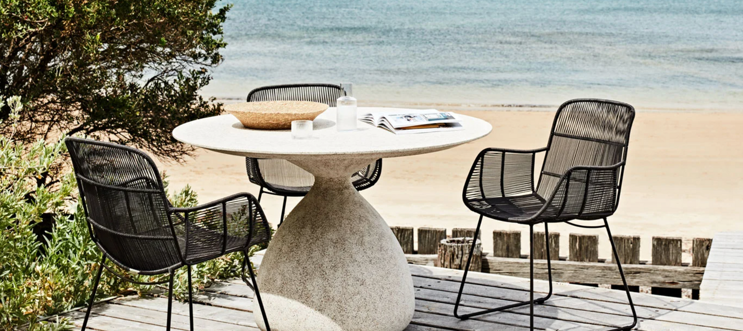Marina Laze Dining Armchair by GlobeWest from Make Your House A Home Premium Stockist. Outdoor Furniture Store Bendigo. 20% off Globe West. Australia Wide Delivery.