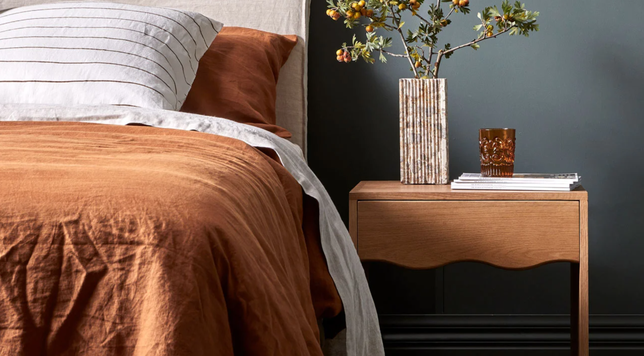 Solstice Wave Bedside by GlobeWest from Make Your House A Home Premium Stockist. Furniture Store Bendigo. 20% off Globe West Sale. Australia Wide Delivery.