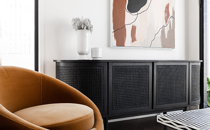Willow Curve Buffet by GlobeWest from Make Your House A Home Premium Stockist. Furniture Store Bendigo. 20% off Globe West Sale. Australia Wide Delivery.