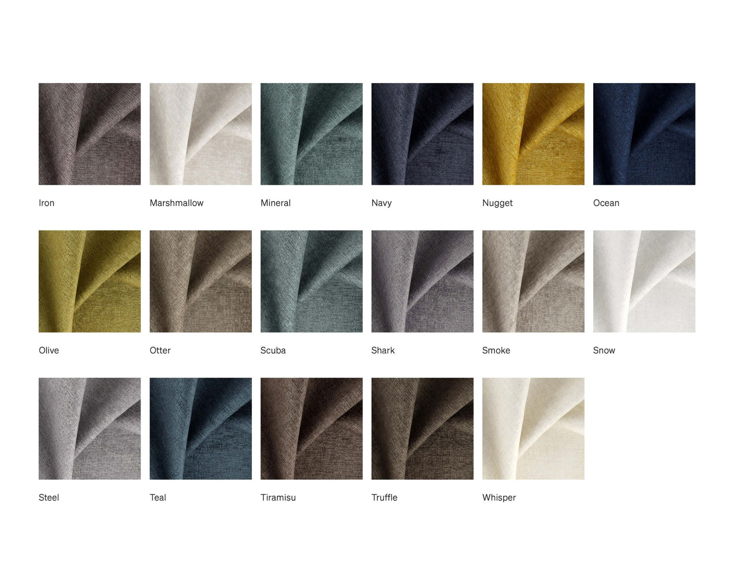 Zepel Monsieur Fabric Colour options