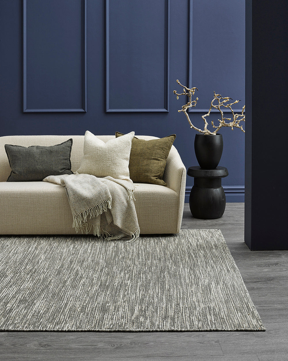 Abbas Gravel Rug from Baya Furtex Stockist Make Your House A Home, Furniture Store Bendigo. Free Australia Wide Delivery. Mulberi Rugs.