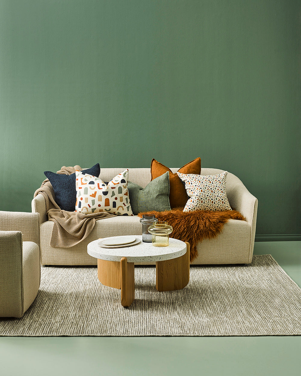 Abbas Sandstone Rug from Baya Furtex Stockist Make Your House A Home, Furniture Store Bendigo. Free Australia Wide Delivery. Mulberi Rugs.