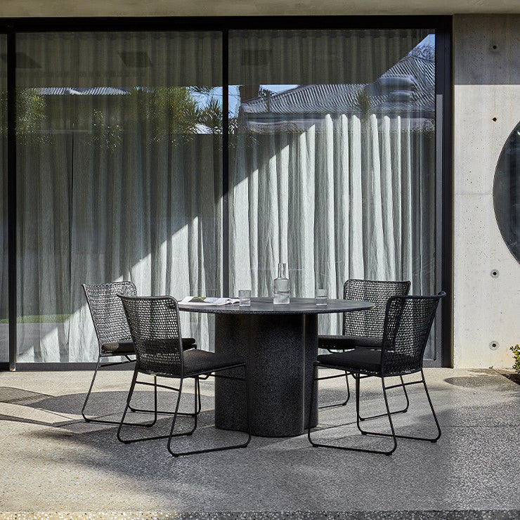 Artie Outdoor Wave Dining Table Floyd Dining Table by GlobeWest from Make Your House A Home Premium Stockist. Furniture Store Bendigo. 20% off Globe West Sale. Australia Wide Delivery.