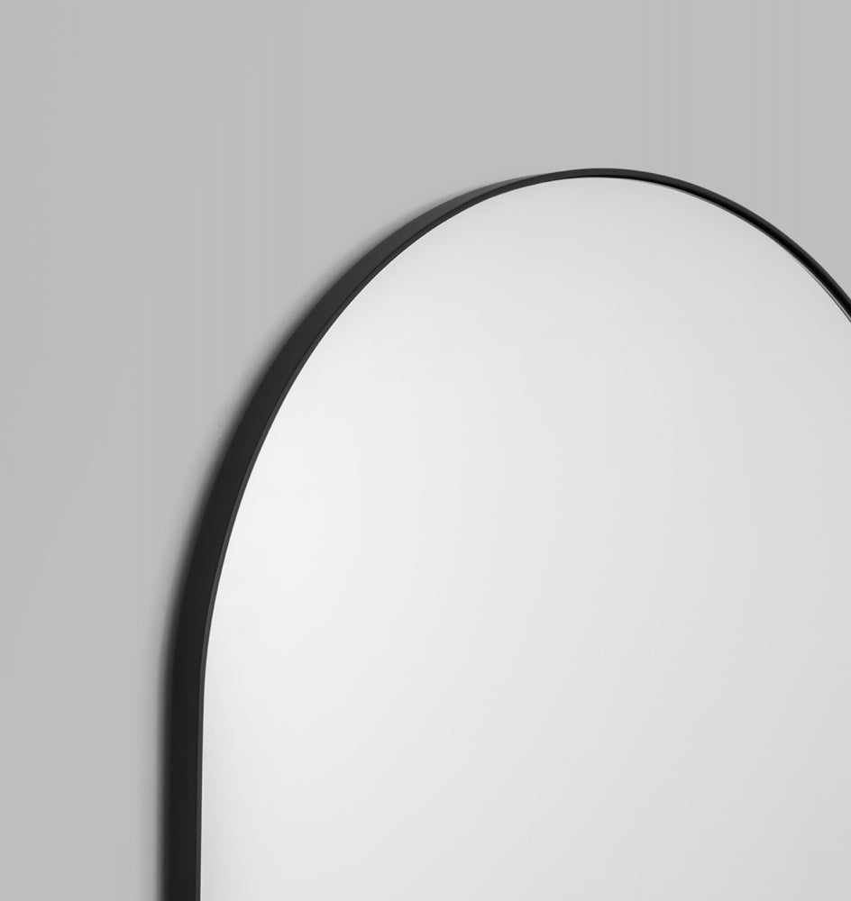 Bjorn arch floor mirror black frame