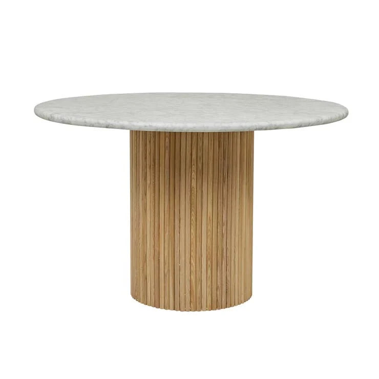 Benjamin Ripple Marble Dining Table by GlobeWest from Make Your House A Home Premium Stockist. Furniture Store Bendigo. 20% off Globe West. Australia Wide Delivery.
