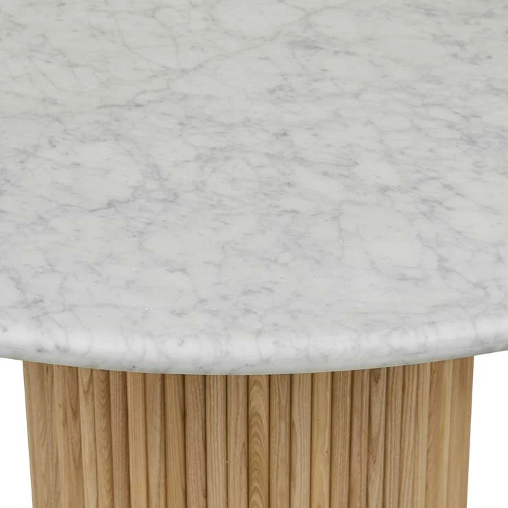 Benjamin Ripple Marble Dining Table by GlobeWest from Make Your House A Home Premium Stockist. Furniture Store Bendigo. 20% off Globe West. Australia Wide Delivery.