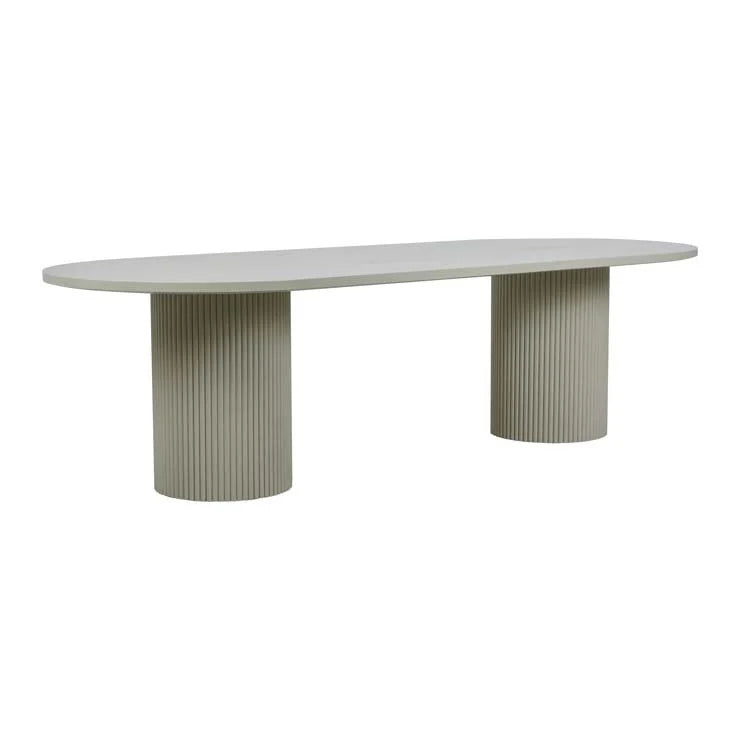 Benjamin Ripple Oval Dining Table by GlobeWest from Make Your House A Home Premium Stockist. Furniture Store Bendigo. 20% off Globe West. Australia Wide Delivery.