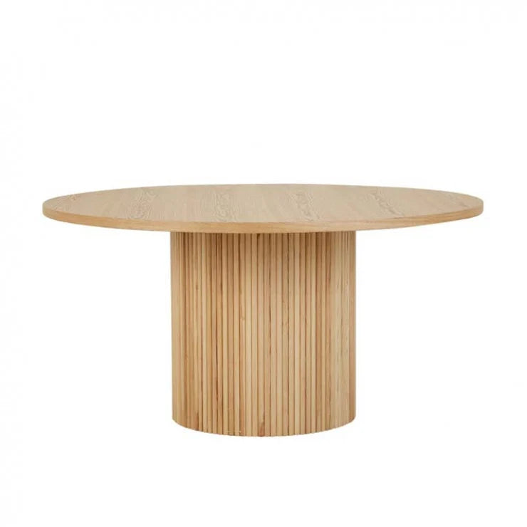 Benjamin Ripple Round Dining Table by GlobeWest from Make Your House A Home Premium Stockist. Furniture Store Bendigo. 20% off Globe West. Australia Wide Delivery.