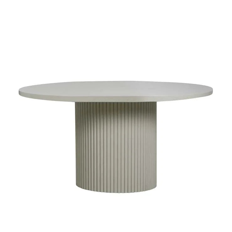 Benjamin Ripple Round Dining Table by GlobeWest from Make Your House A Home Premium Stockist. Furniture Store Bendigo. 20% off Globe West. Australia Wide Delivery.