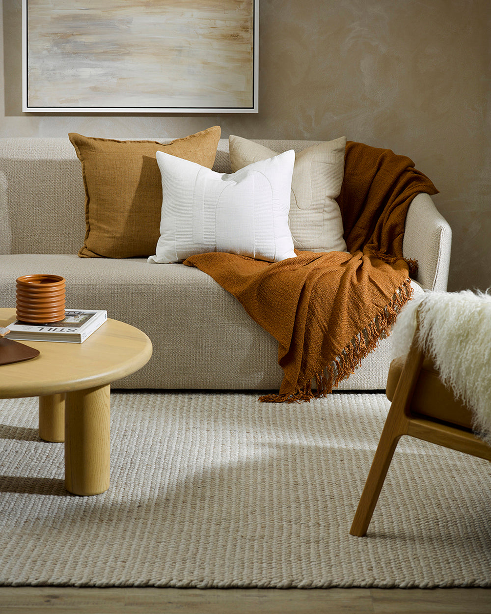 Kansas Oat Rug from Baya Furtex Stockist Make Your House A Home, Furniture Store Bendigo. Free Australia Wide Delivery. Mulberi Rugs.