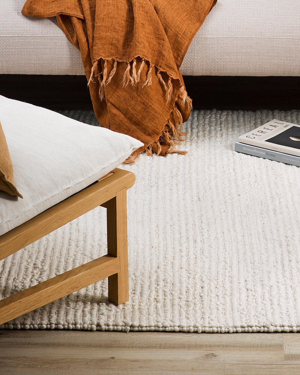 Karaka Merino Rug from Baya Furtex Stockist Make Your House A Home, Furniture Store Bendigo. Free Australia Wide Delivery. Mulberi Rugs.