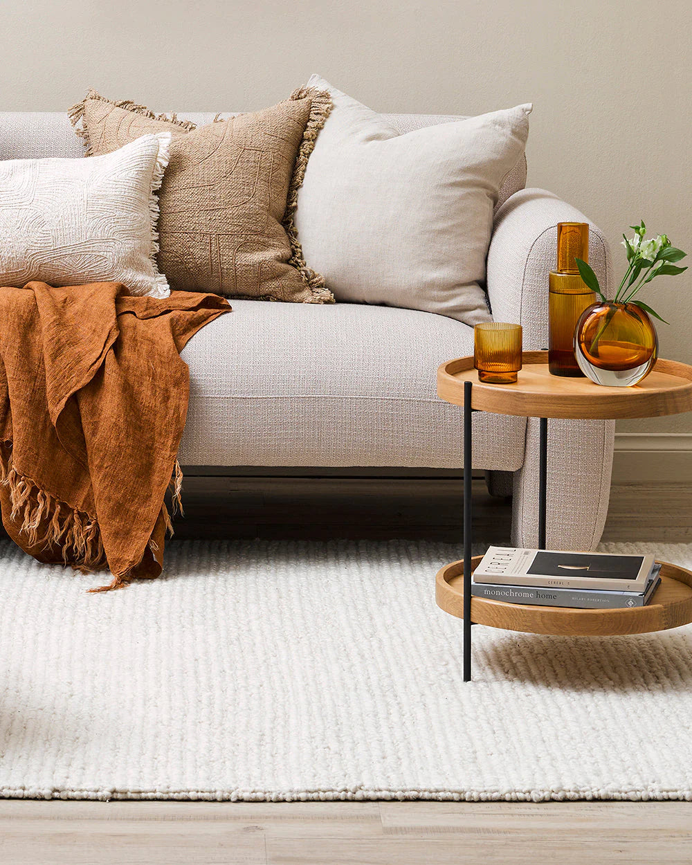 Karaka Merino Rug from Baya Furtex Stockist Make Your House A Home, Furniture Store Bendigo. Free Australia Wide Delivery. Mulberi Rugs.