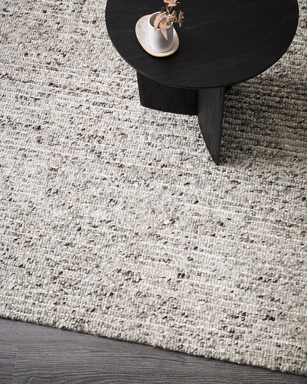 Karaka Oyster Grey Rug from Baya Furtex Stockist Make Your House A Home, Furniture Store Bendigo. Free Australia Wide Delivery. Mulberi Rugs.