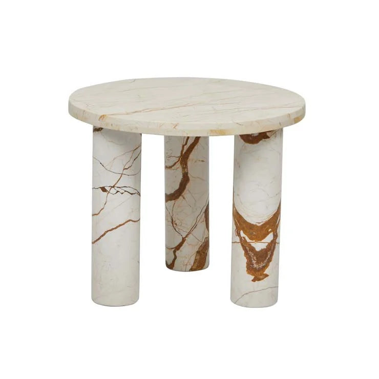 Amara Round Leg Side Table by GlobeWest from Make Your House A Home Premium Stockist. Furniture Store Bendigo. 20% off Globe West. Australia Wide Delivery.