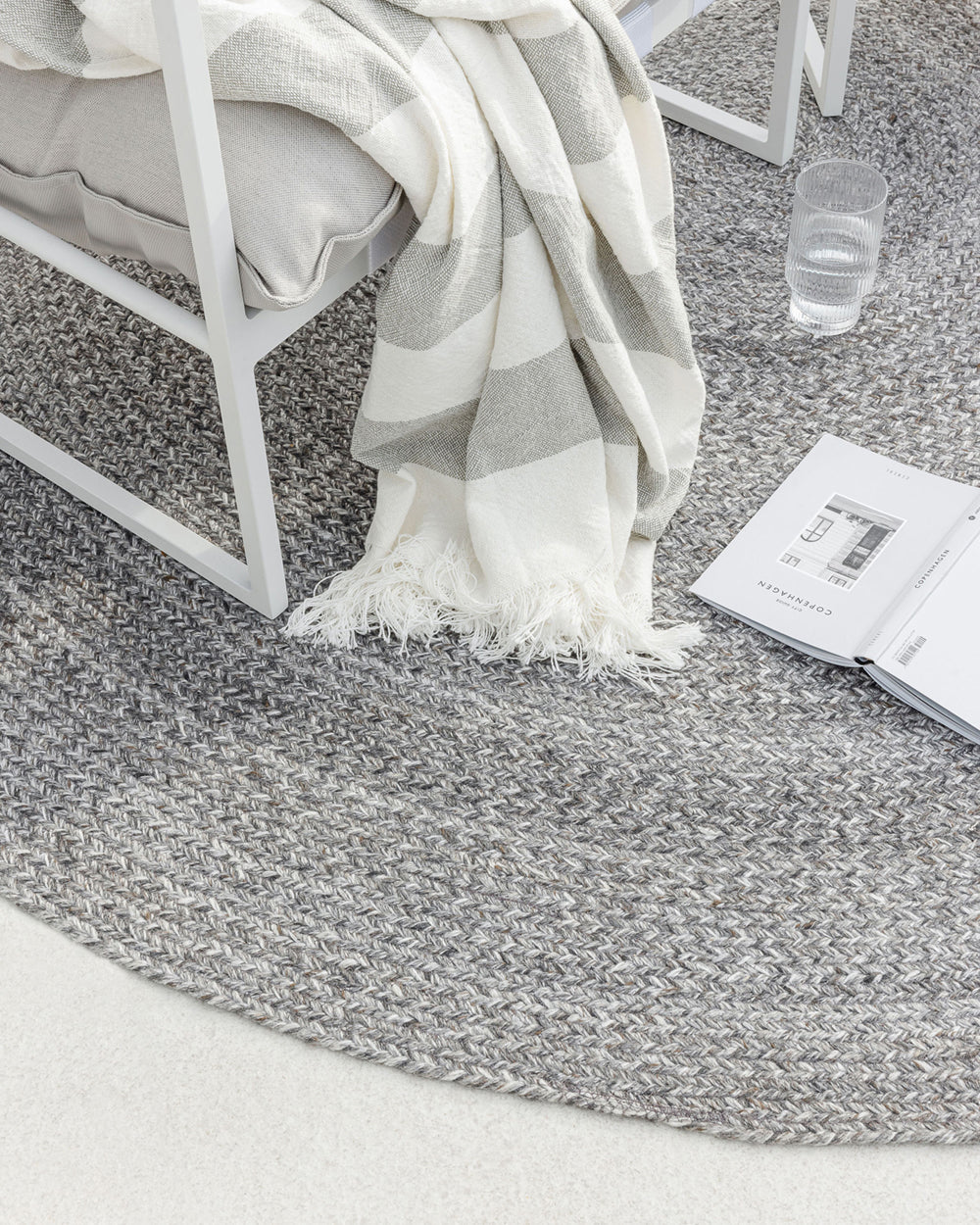 Mornington Dark Pebble Outdoor PET Rug from Baya Furtex Stockist Make Your House A Home, Furniture Store Bendigo. Free Australia Wide Delivery.