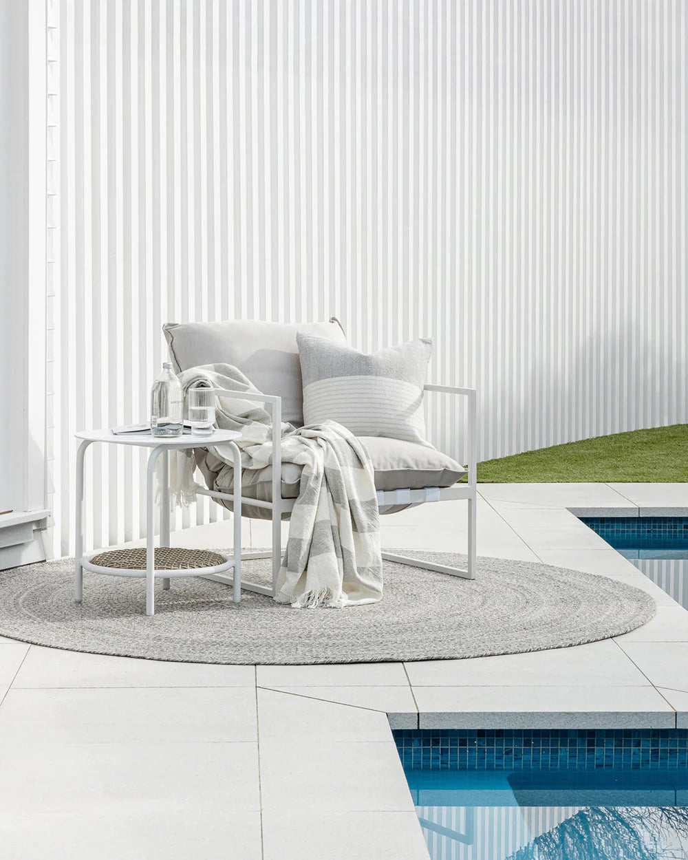 Mornington Dark Pebble Outdoor PET Rug from Baya Furtex Stockist Make Your House A Home, Furniture Store Bendigo. Free Australia Wide Delivery.