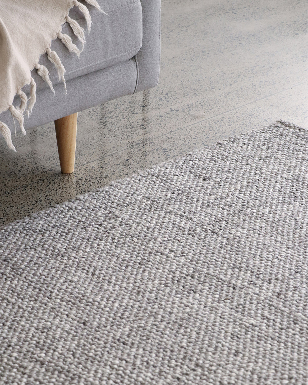 Nebraska Ash Rug from Baya Furtex Stockist Make Your House A Home, Furniture Store Bendigo. Free Australia Wide Delivery. Mulberi Rugs.