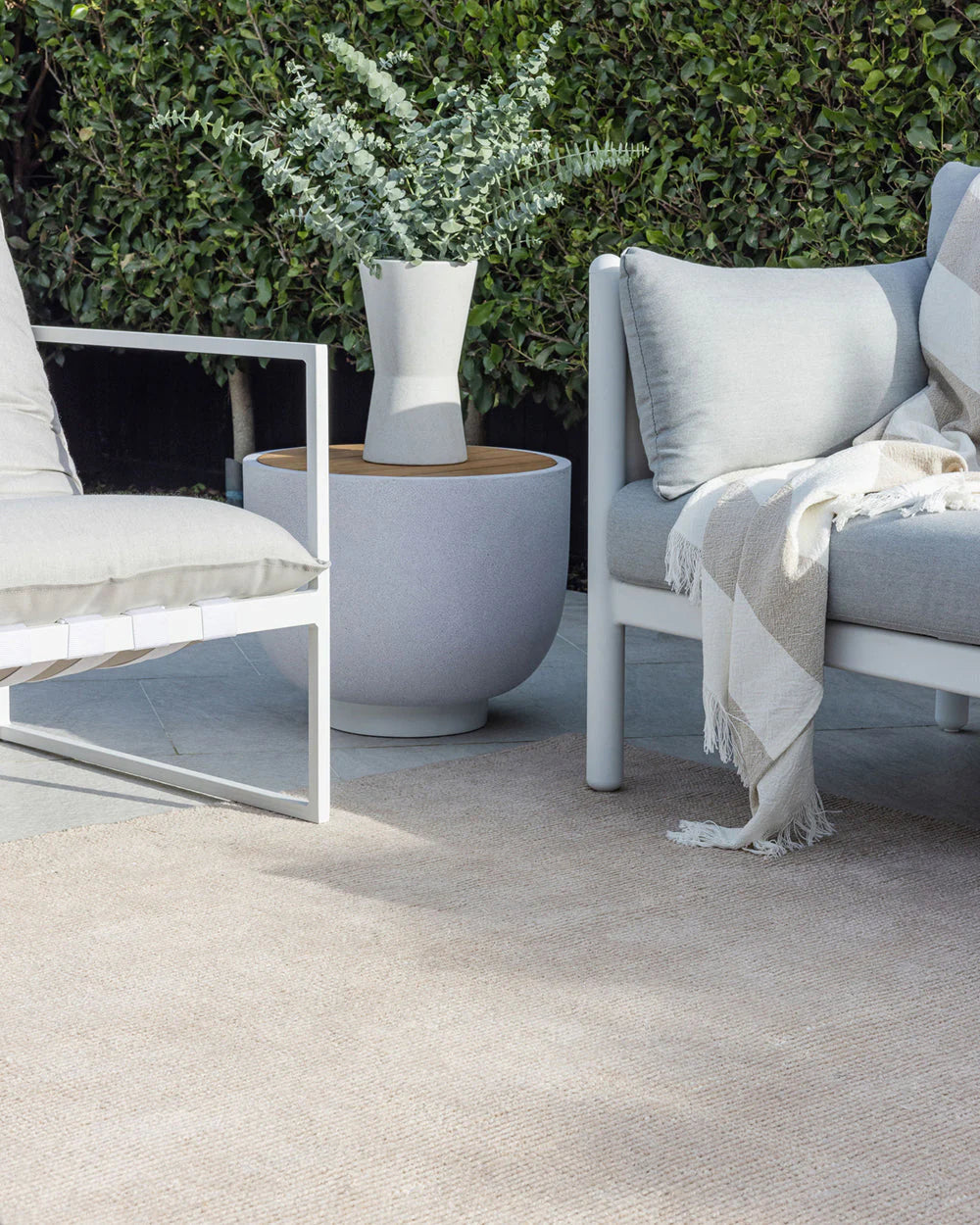 Orakei Sand Outdoor Floor Rug from Baya Furtex Stockist Make Your House A Home, Furniture Store Bendigo. Free Australia Wide Delivery.
