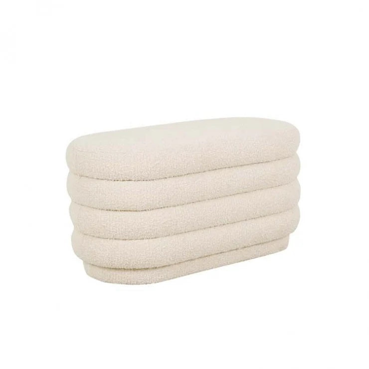 Kennedy Ribbed Oval Ottoman by GlobeWest from Make Your House A Home Premium Stockist. Furniture Store Bendigo. 20% off Globe West Sale. Australia Wide Delivery.
