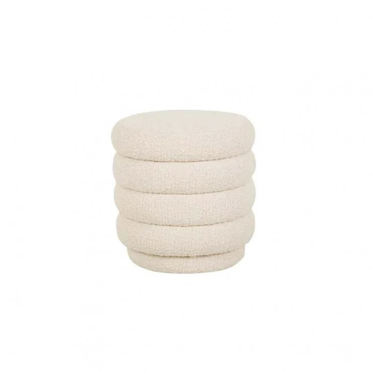 Kennedy Ribbed Round Ottoman by GlobeWest from Make Your House A Home Premium Stockist. Furniture Store Bendigo. 20% off Globe West Sale. Australia Wide Delivery.