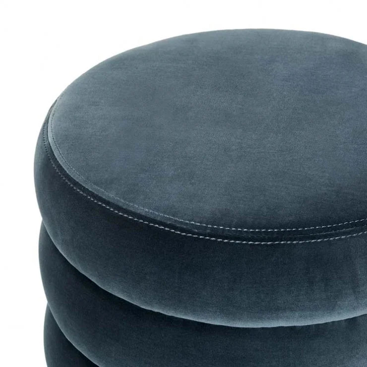 Kennedy Ribbed Round Ottoman by GlobeWest from Make Your House A Home Premium Stockist. Furniture Store Bendigo. 20% off Globe West Sale. Australia Wide Delivery.