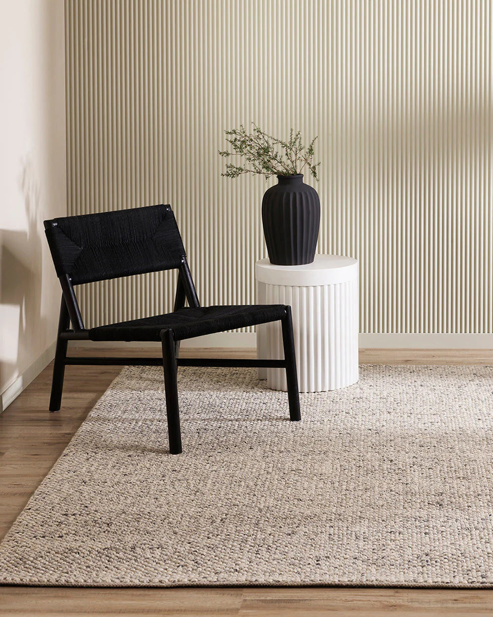 Roxburgh Flint Grey Rug from Baya Furtex Stockist Make Your House A Home, Furniture Store Bendigo. Free Australia Wide Delivery. Mulberi Rugs.