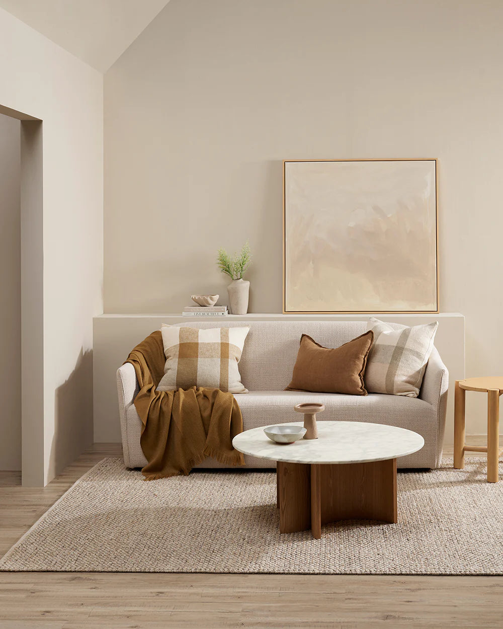 Roxburgh Parchment Rug from Baya Furtex Stockist Make Your House A Home, Furniture Store Bendigo. Free Australia Wide Delivery. Mulberi Rugs.