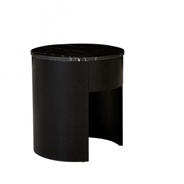 Oberon Crescent Marble Bedside by GlobeWest from Make Your House A Home Premium Stockist. Furniture Store Bendigo. 20% off Globe West Sale. Australia Wide Delivery.