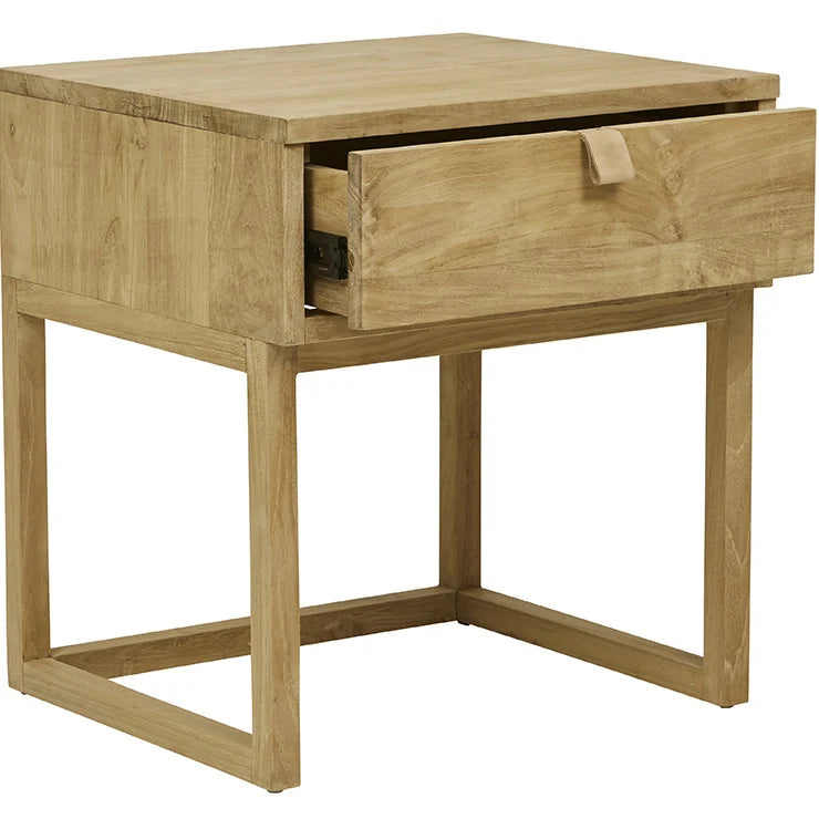 Willow Leather Tab Bedside by GlobeWest from Make Your House A Home Premium Stockist. Furniture Store Bendigo. 20% off Globe West Sale. Australia Wide Delivery.