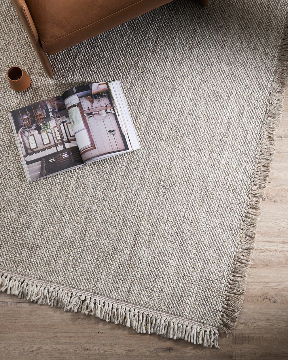 Ulster White Natural Rug from Baya Furtex Stockist Make Your House A Home, Furniture Store Bendigo. Free Australia Wide Delivery. Mulberi Rugs.