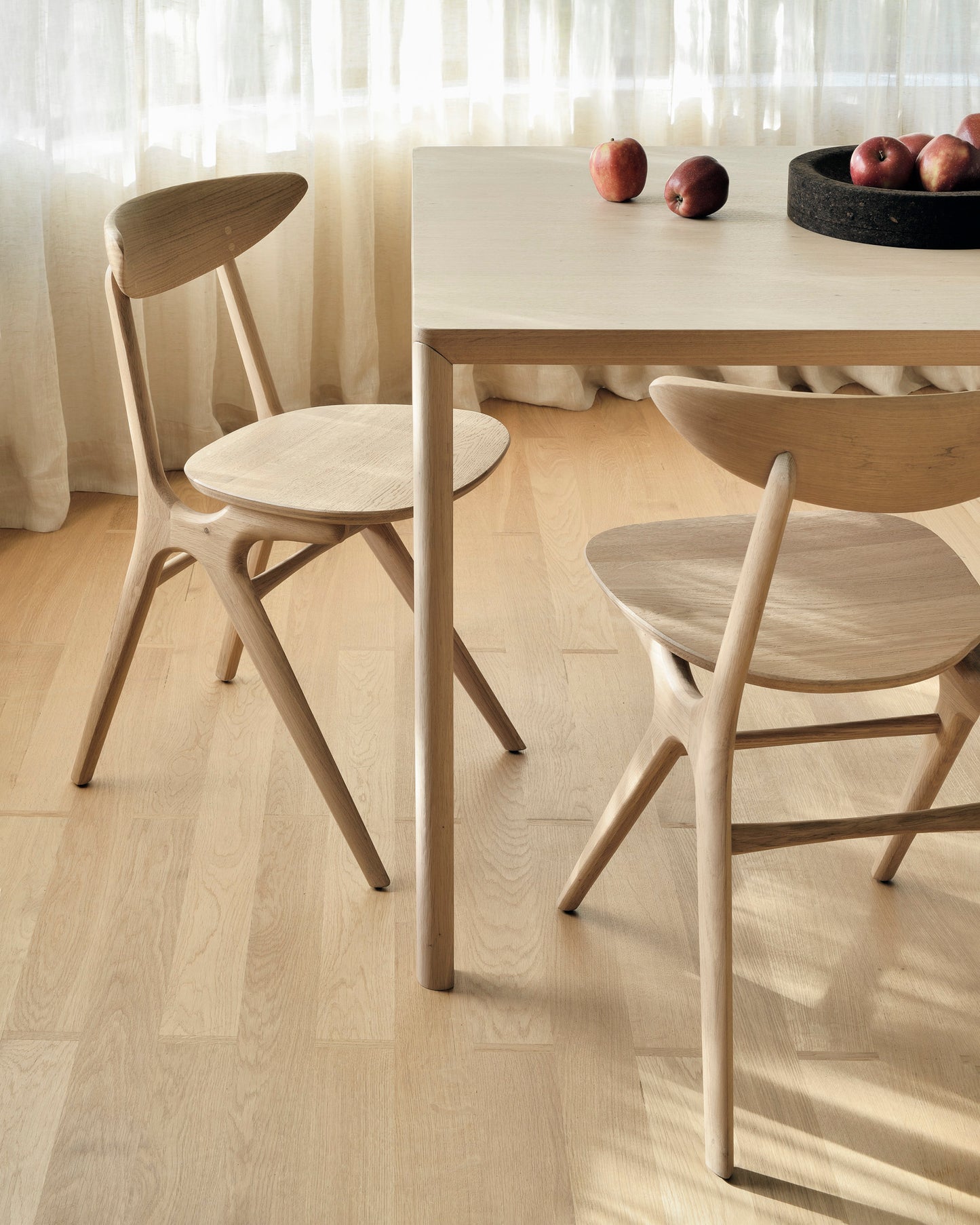 Ethnicraft Oak Eye Dining Chair is available from Make Your House A Home, Bendigo, Victoria, Australia