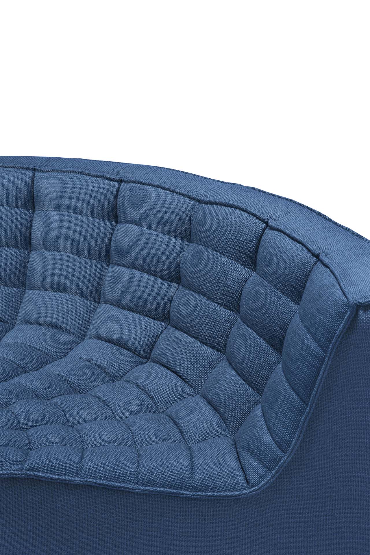N701 Ethnicraft Slouch Sofa in Navy Blue fabric available from Make Your House A Home, Bendigo, Victoria, Australia