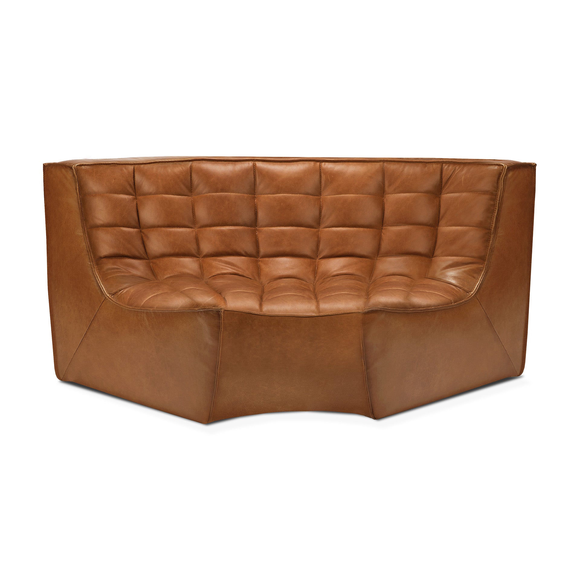 N701 Ethnicraft Slouch Sofa in Old Saddle Leather available from Make Your House A Home, Bendigo, Victoria, Australia