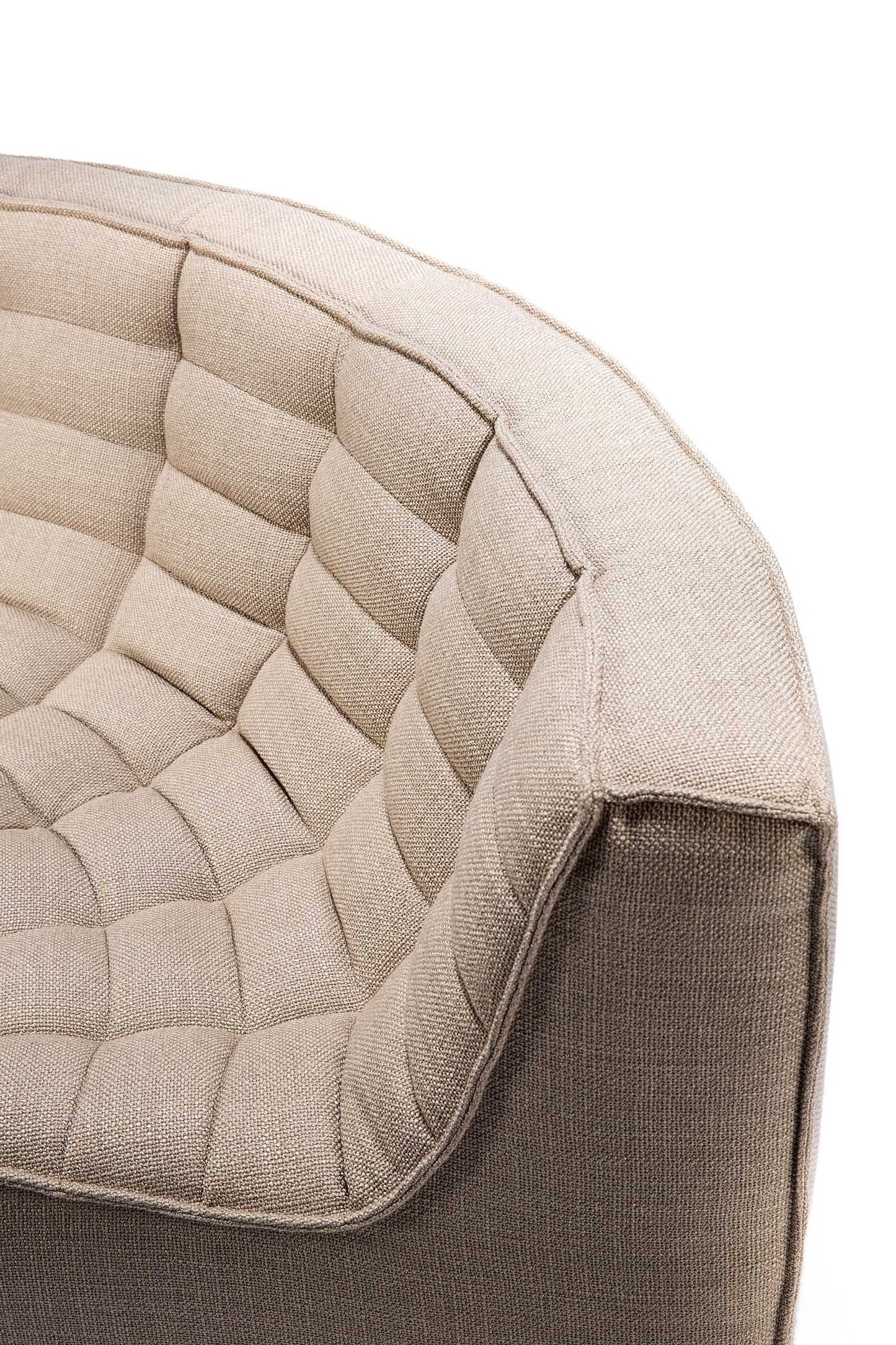 N701 Ethnicraft Slouch Sofa in Dark Beige fabric available from Make Your House A Home, Bendigo, Victoria, Australia