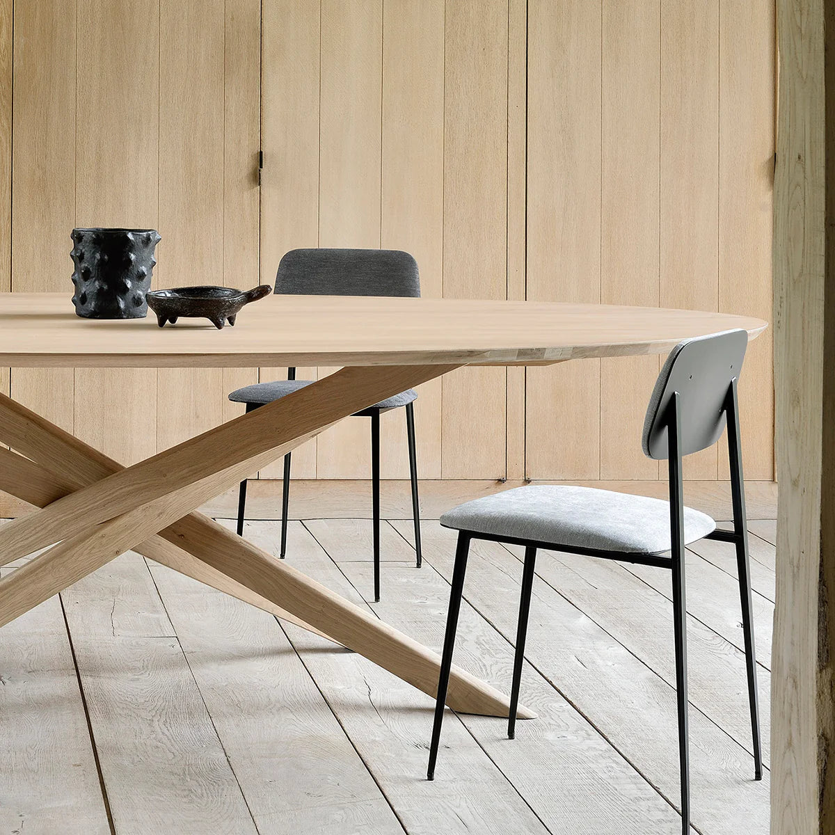 Ethnicraft Oak Mikado Oval Dining Table available from Make Your House A Home, Bendigo, Victoria, Australia