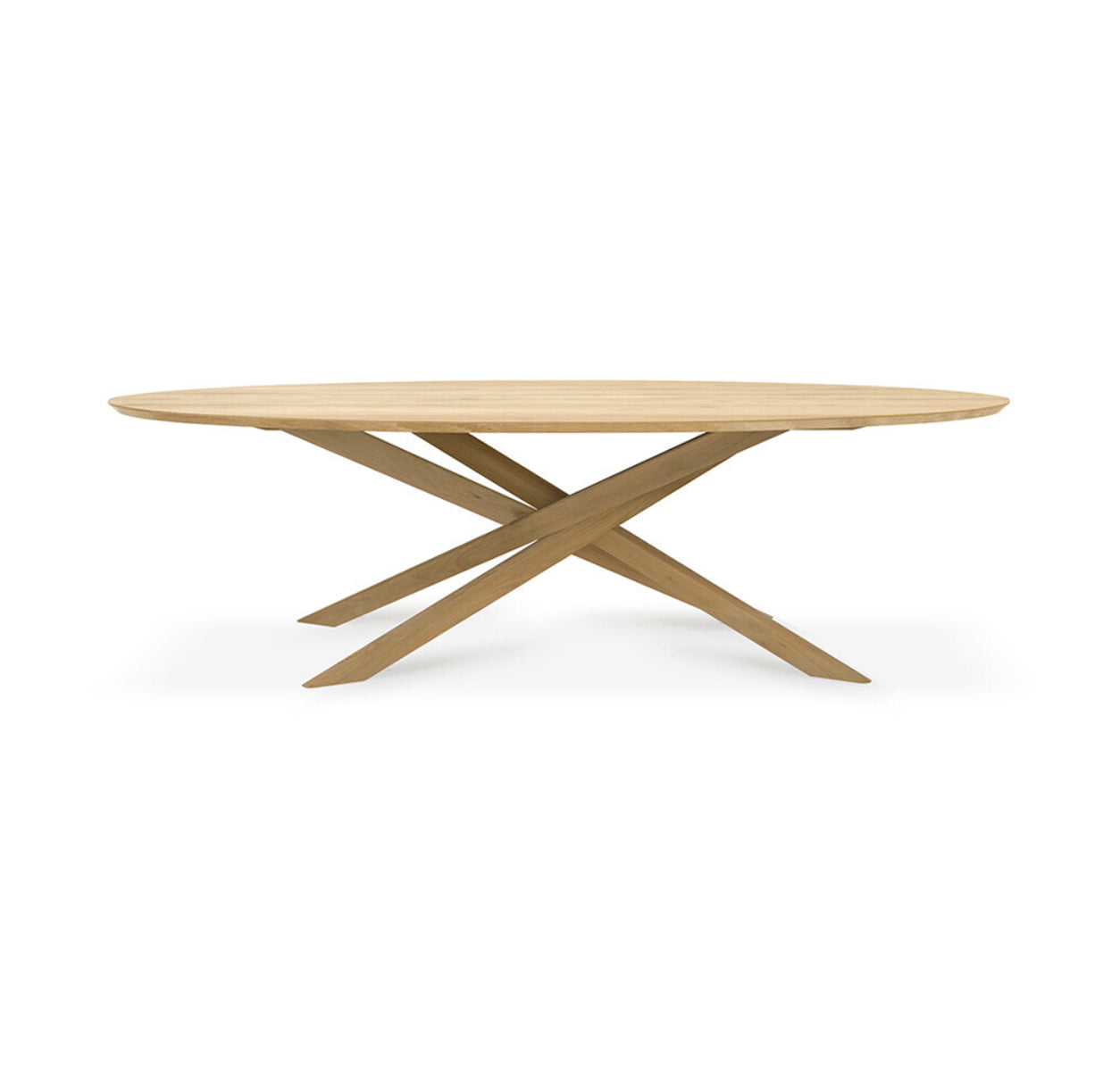 Ethnicraft Oak Mikado Oval Dining Table available from Make Your House A Home, Bendigo, Victoria, Australia