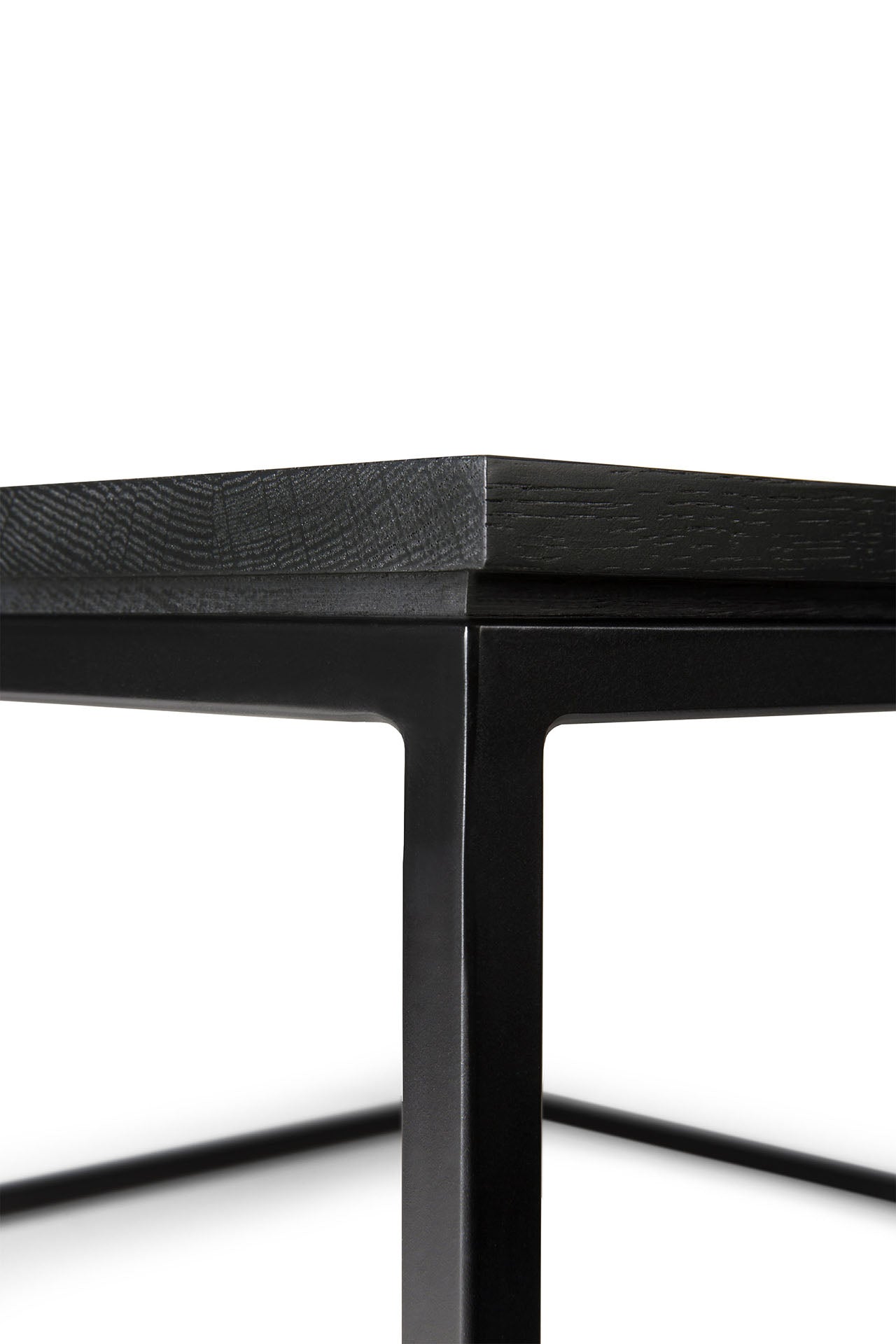 Ethnicraft Oak Thin Black Coffee Table available from Make Your House A Home, Bendigo, Victoria, Australia