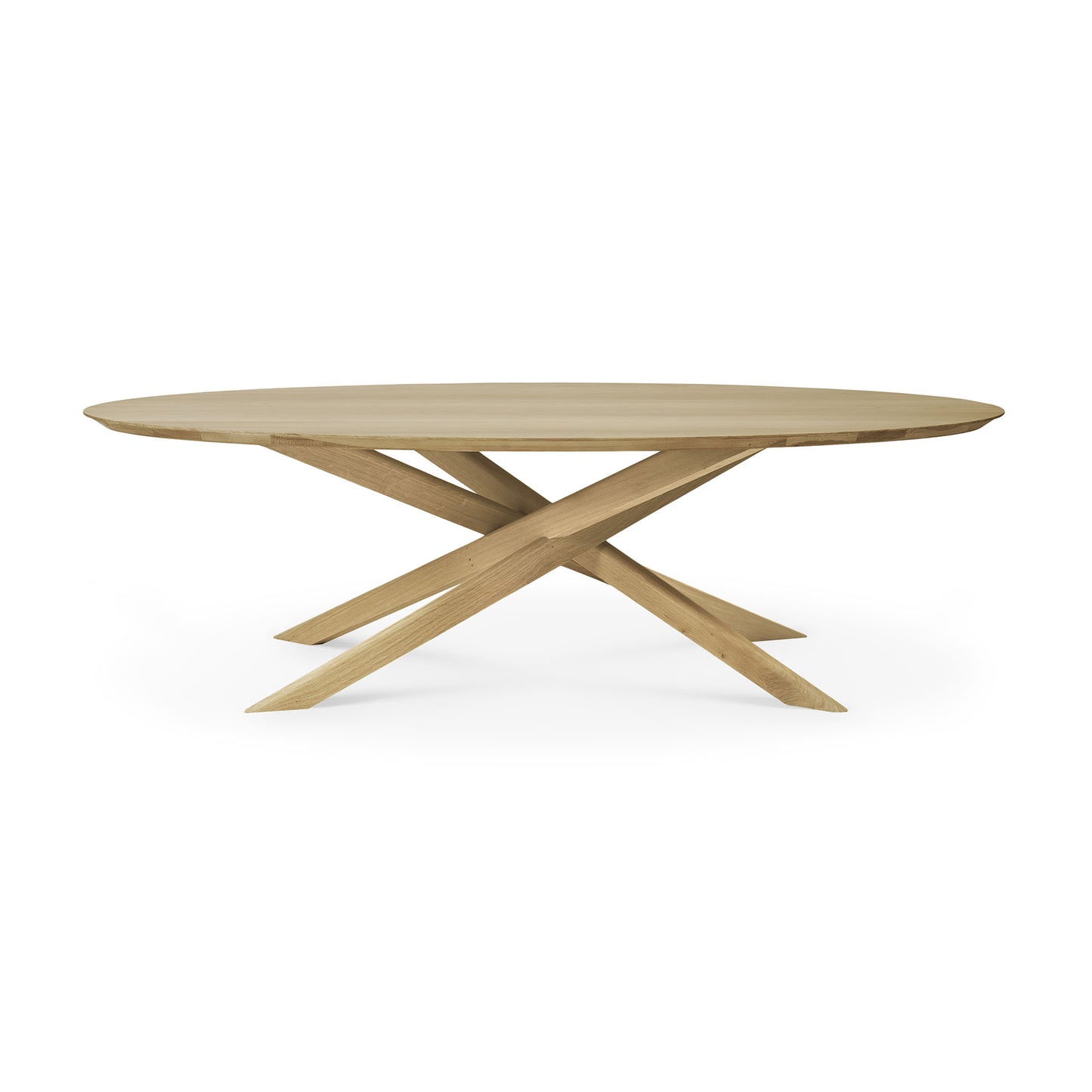 Ethnicraft Oak Mikado Oval Coffee Table available from Make Your House A Home, Bendigo, Victoria, Australia