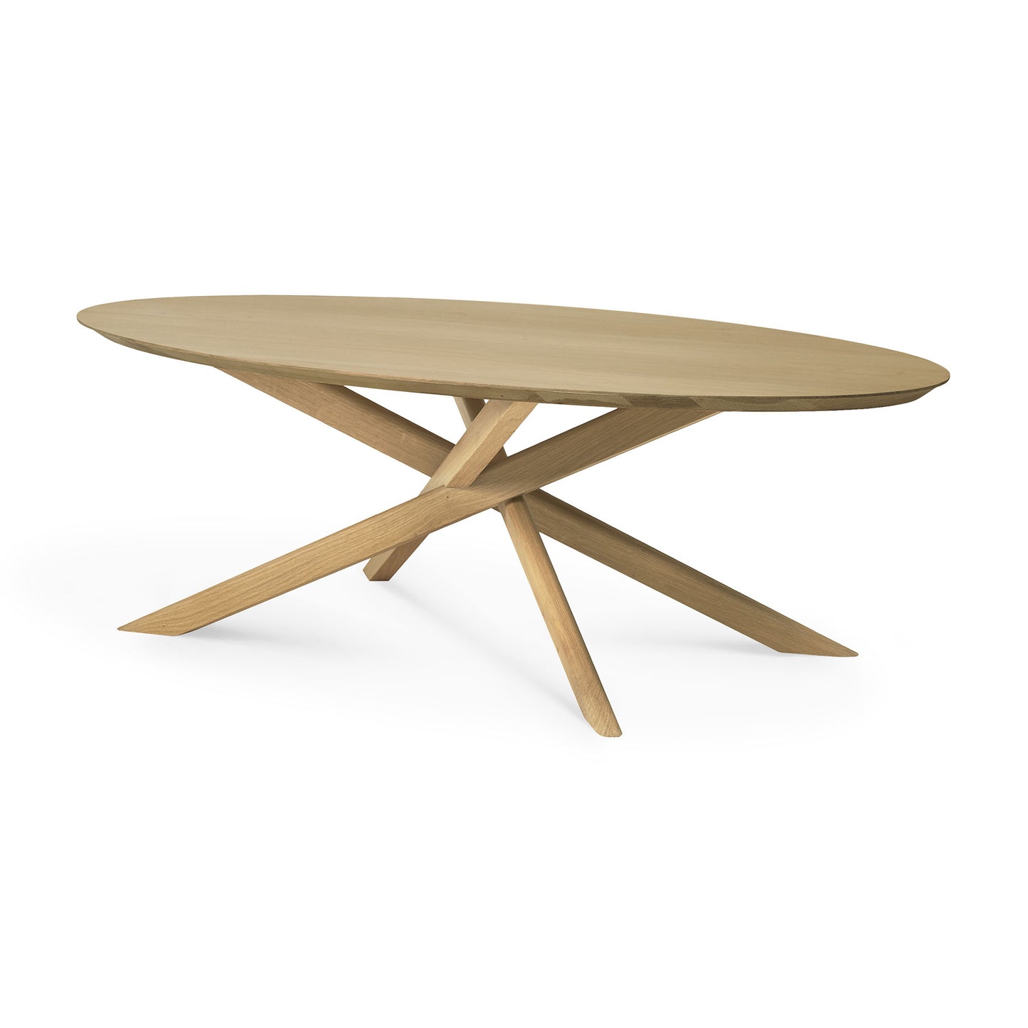 Ethnicraft Oak Mikado Oval Coffee Table available from Make Your House A Home, Bendigo, Victoria, Australia