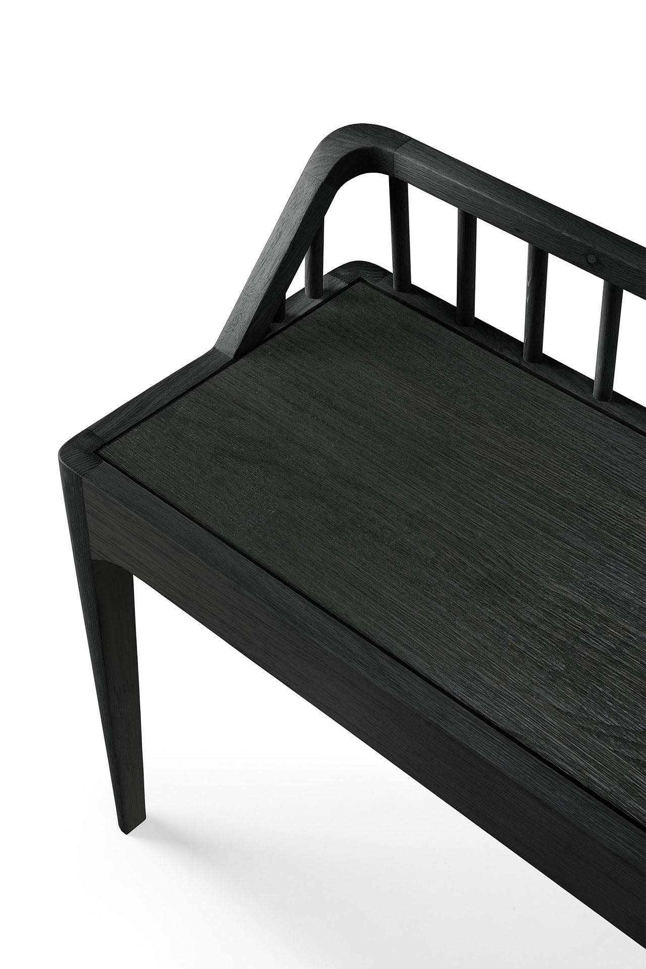 Ethnicraft Spindle Bench Seat in Black Oak is available from Make Your House A Home, Bendigo, Victoria, Australia