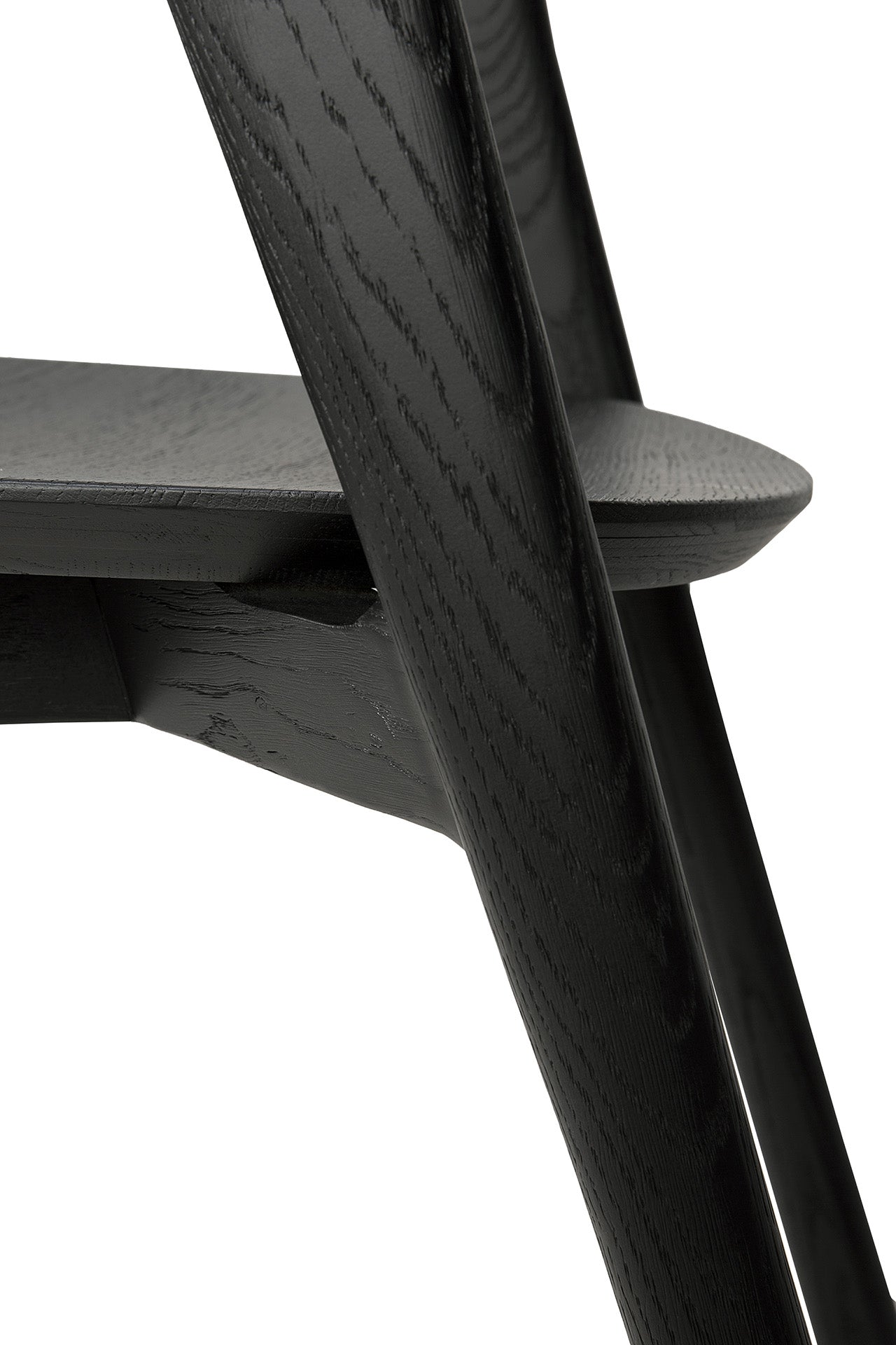 Ethnicraft Oak Bok Black Dining Chair is available from Make Your House A Home, Bendigo, Victoria, Australia