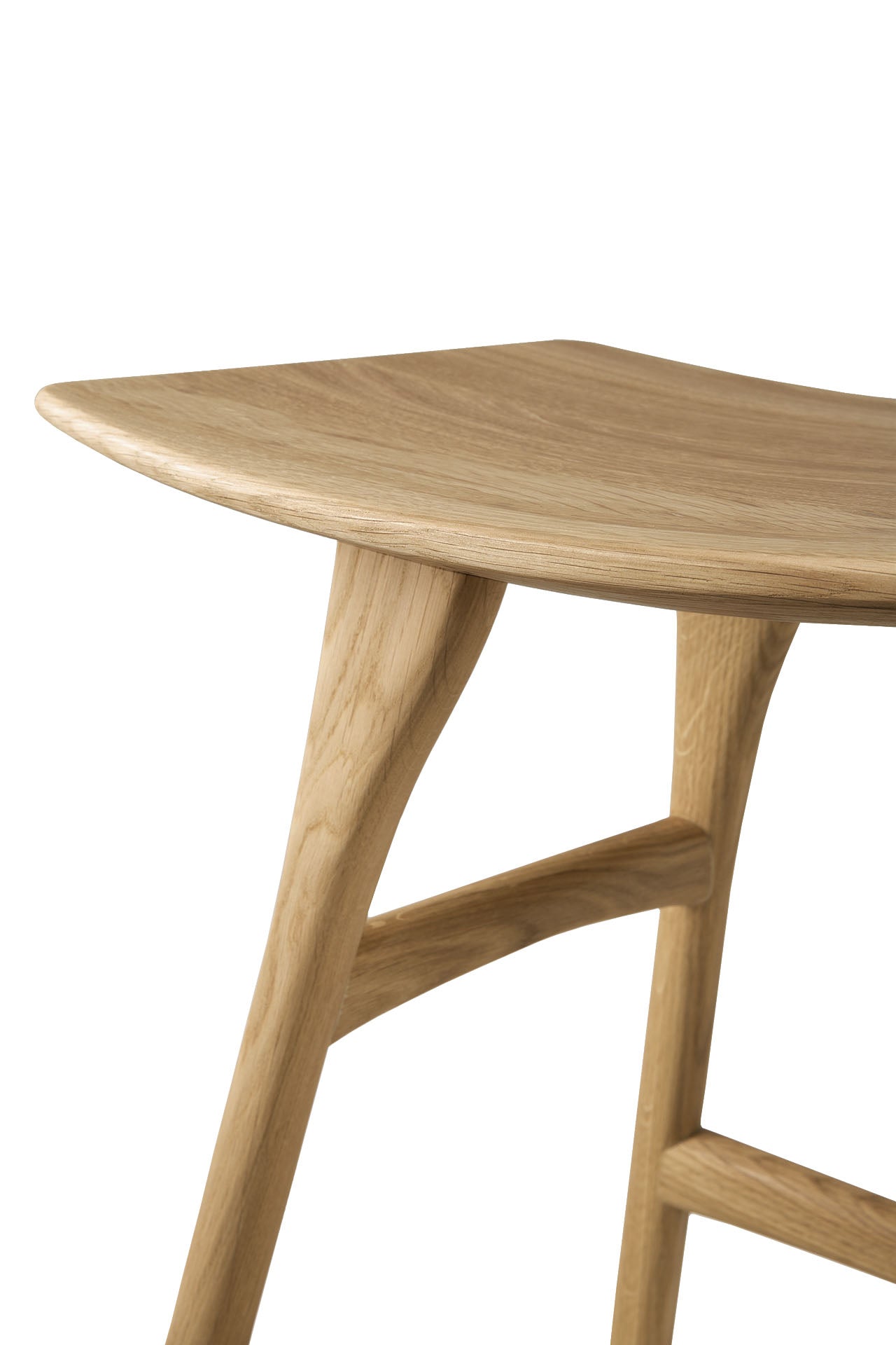 Ethnicraft Oak Osso Low Stool available from Make Your House A Home, Bendigo, Victoria, Australia