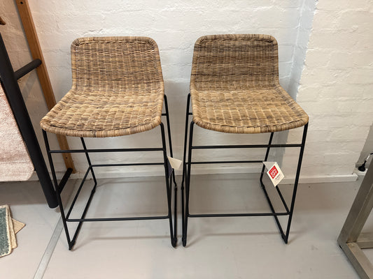 GlobeWest Olivia Closed Weave Barstools